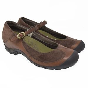 *Merrell Sz 8.5 Brown Leather & Suede Mary Jane